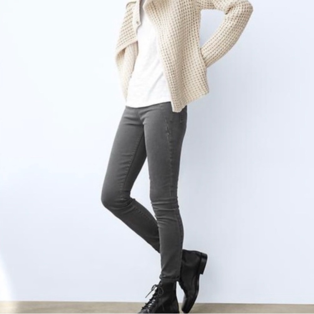 GAP 1969 Gray Mid Rise Stretch Legging Jeans